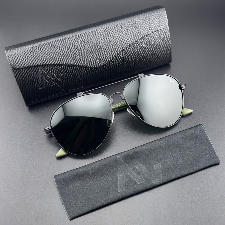 عینک آفتابی خلبانی (Aviator) مردانه آلبرت وگ مدل JS8528-C04-P144 Polarized Flex