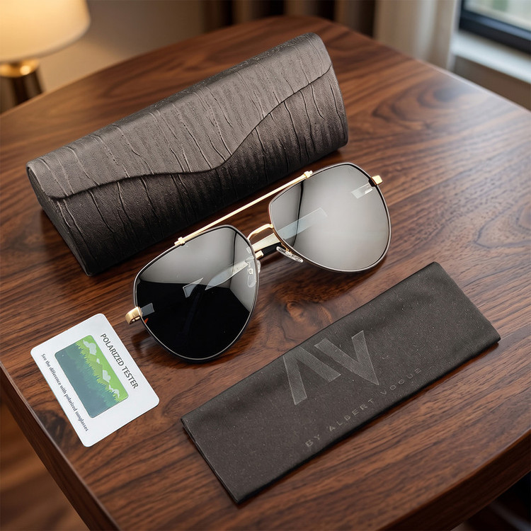 عینک آفتابی مردانه آلبرت وگ مدل 6322C93-P131 Polarized Avantgarde Visionary