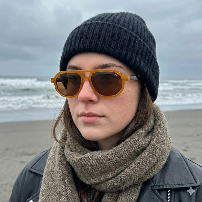 عینک آفتابی خلبانی (Aviator) آلبرت وگ مدل S31119C5 Acetate Avantgarde Visionary