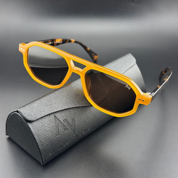 عینک آفتابی خلبانی (Aviator) آلبرت وگ مدل S31119C5 Acetate Avantgarde Visionary