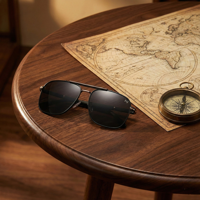 عینک آفتابی خلبانی (Aviator) مردانه آلبرت وگ مدل 6320C84P101 Polarized Avantgarde Visionary