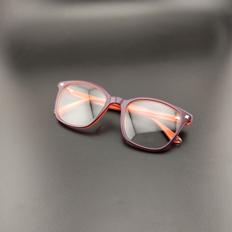 فریم عینک طبی زنانه مدل LA023C3 Acetate Tangerine Maroon