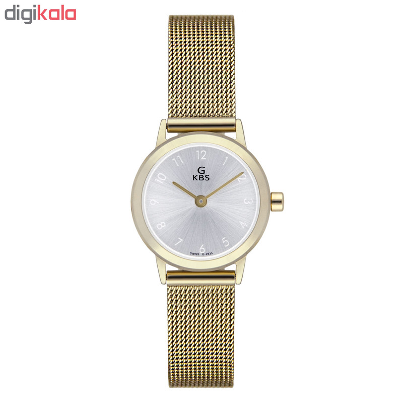 ساعت مچی عقربه ای زنانه جی کی بی اس مدل SN-2535-SG
