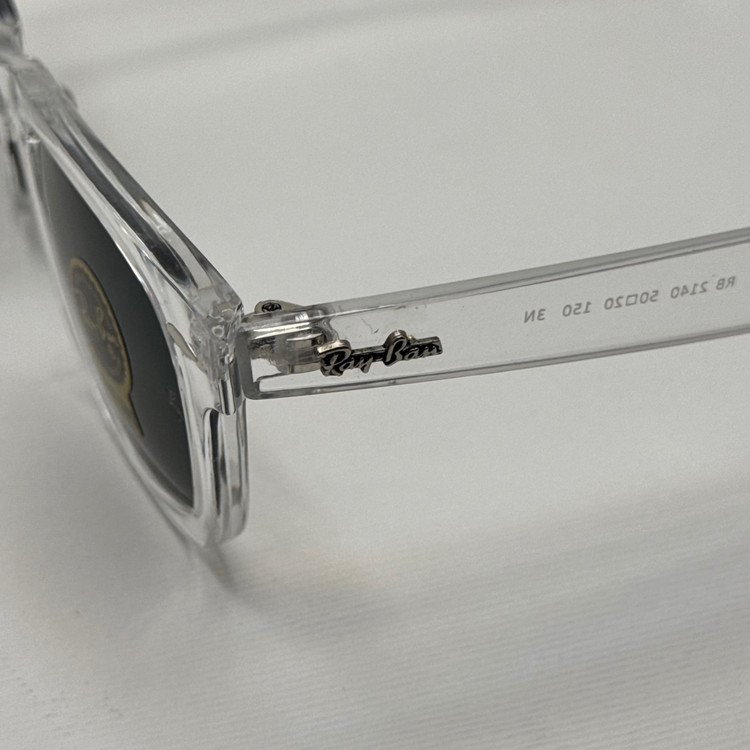 عینک ویفرر ریبن Rayban WAYFARER شفاف شیشه سنگ نشکن زد خش با پک کامل