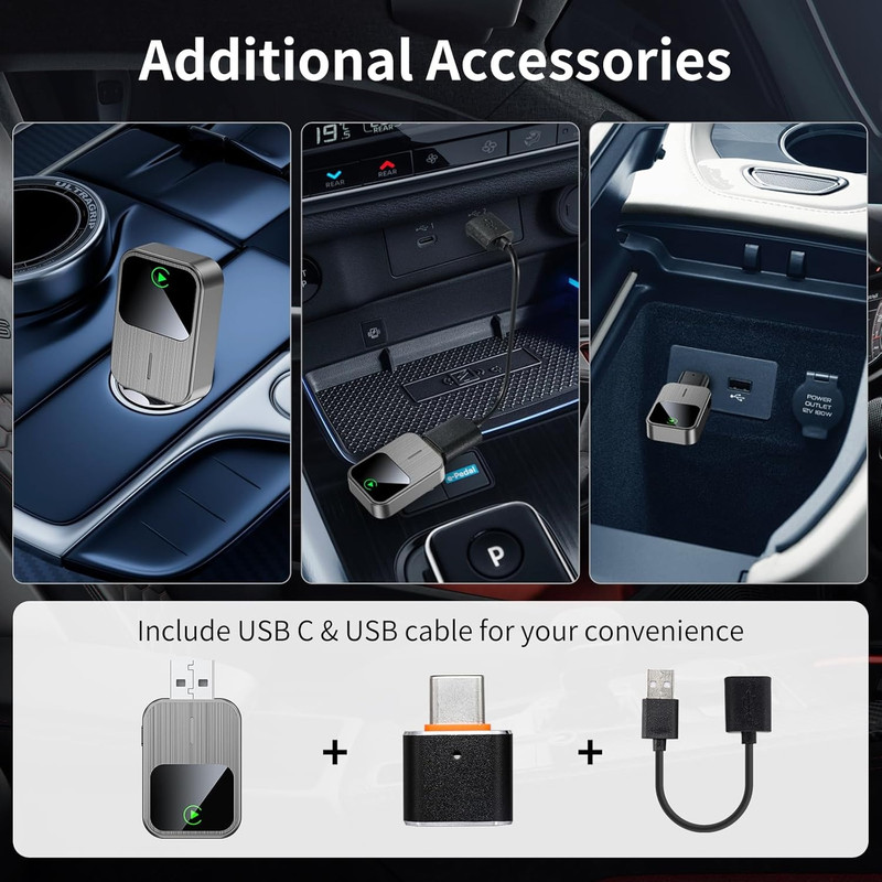 کارپلی و اندروید اتو مدل 2in1 Carplay/Android Auto k2