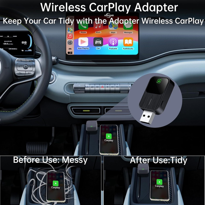 کارپلی و اندروید اتو مدل k2 2in1 Carplay/Android Auto