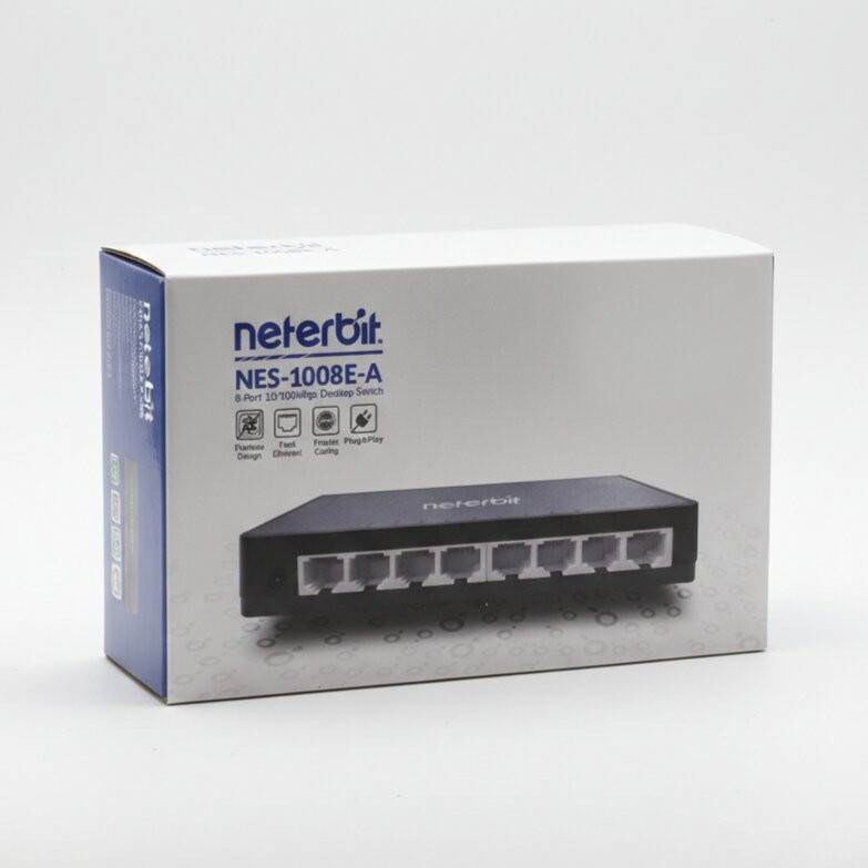سوییچ هشت پورت نتربیت مدل NES-1008E-A