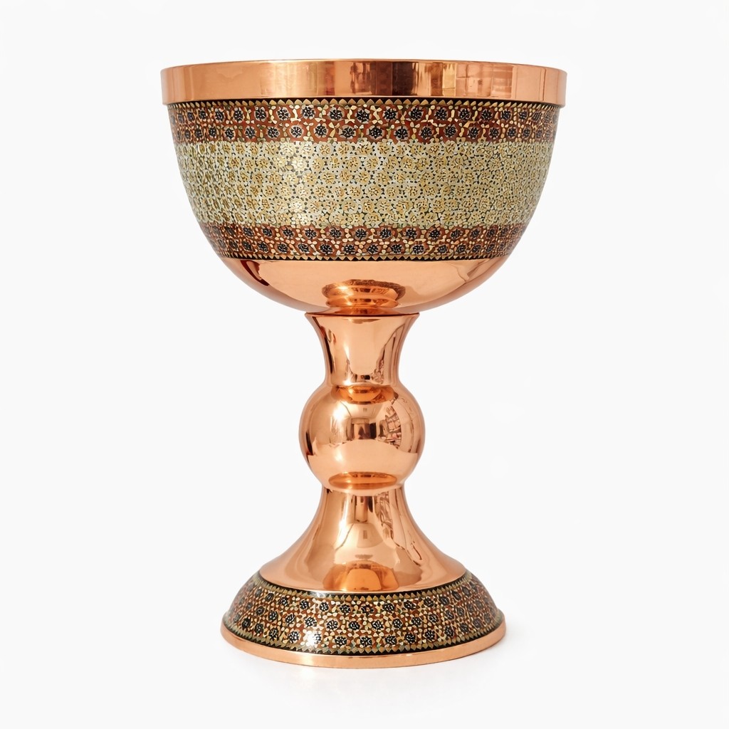 سنگاب مس و خاتم سایز 5
