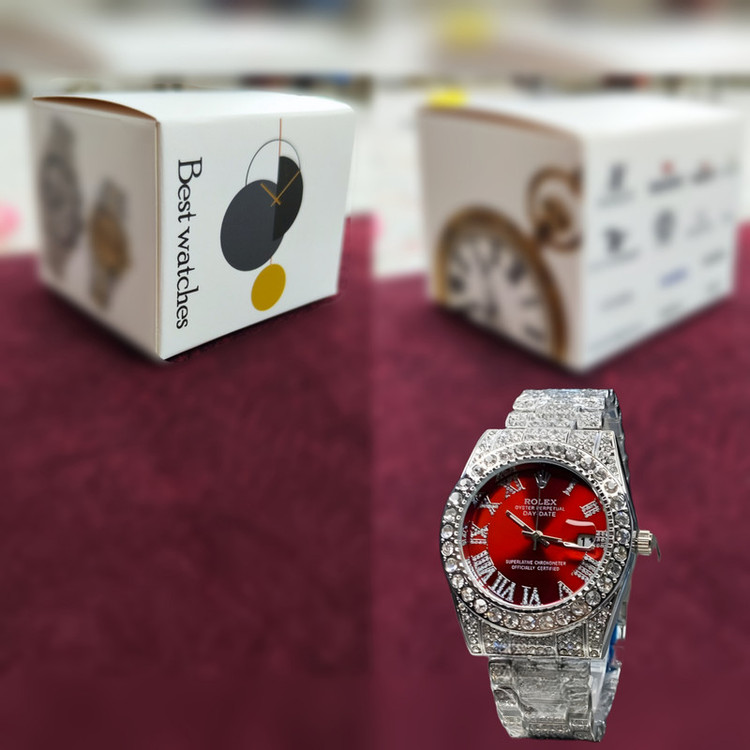ساعت مچی عقربه ای مدل فول نگین استون کد Av-Ro-2