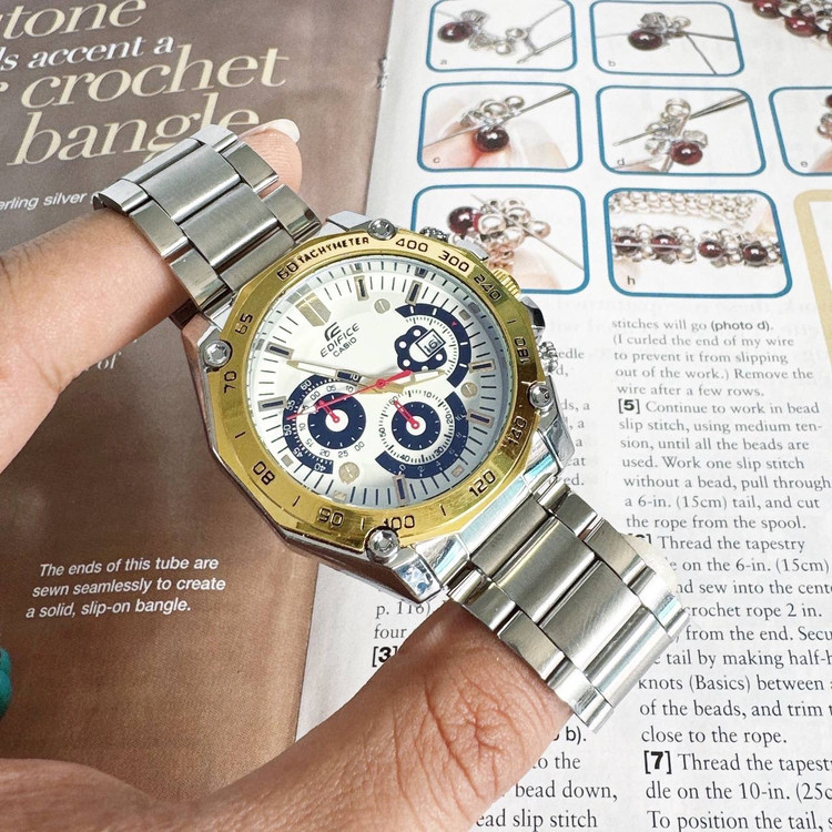 ساعت تاریخدار مردانه و پسرانه استیل مارک CASIO ارسال رایگان