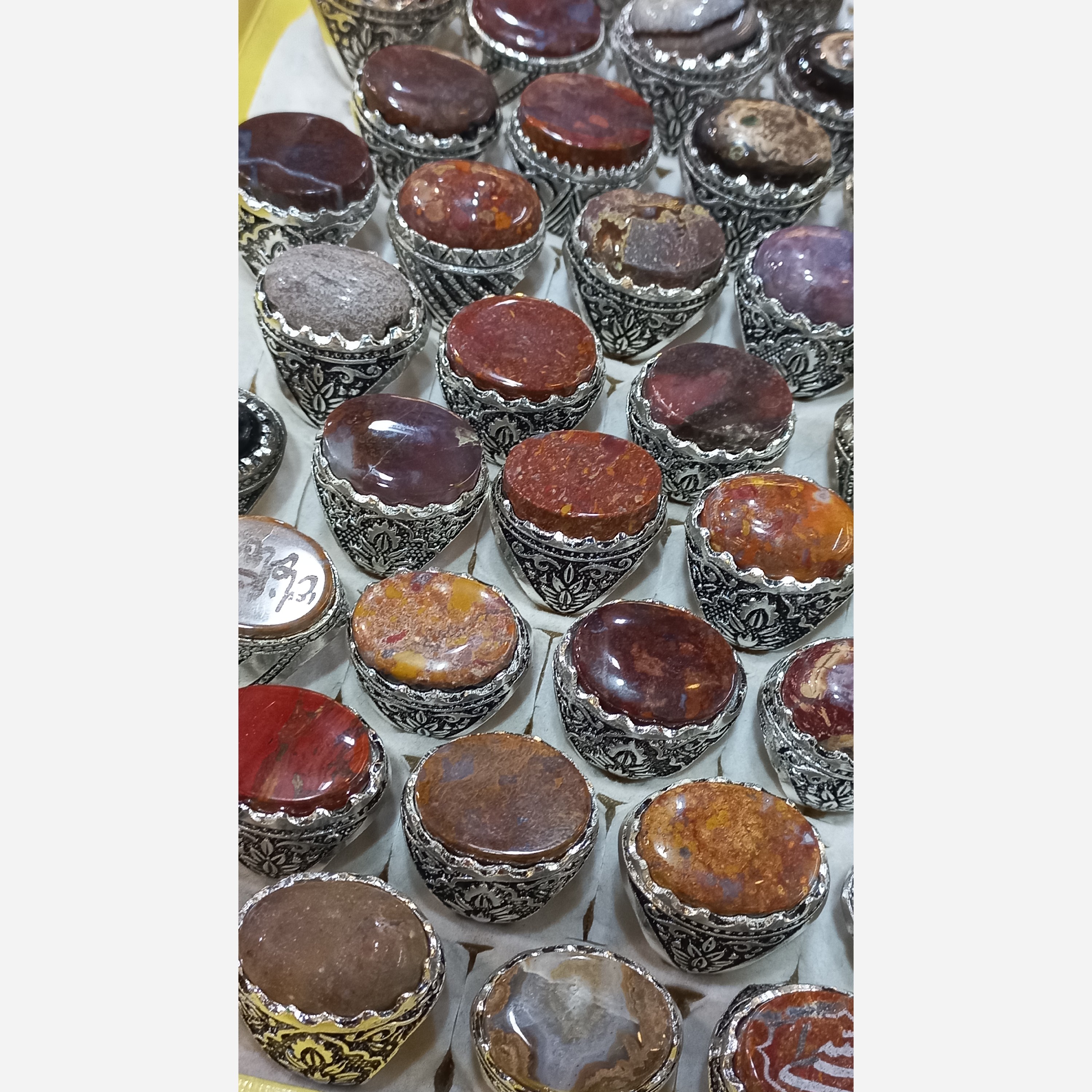 حراج انگشتر سنگ پک 5 عددی