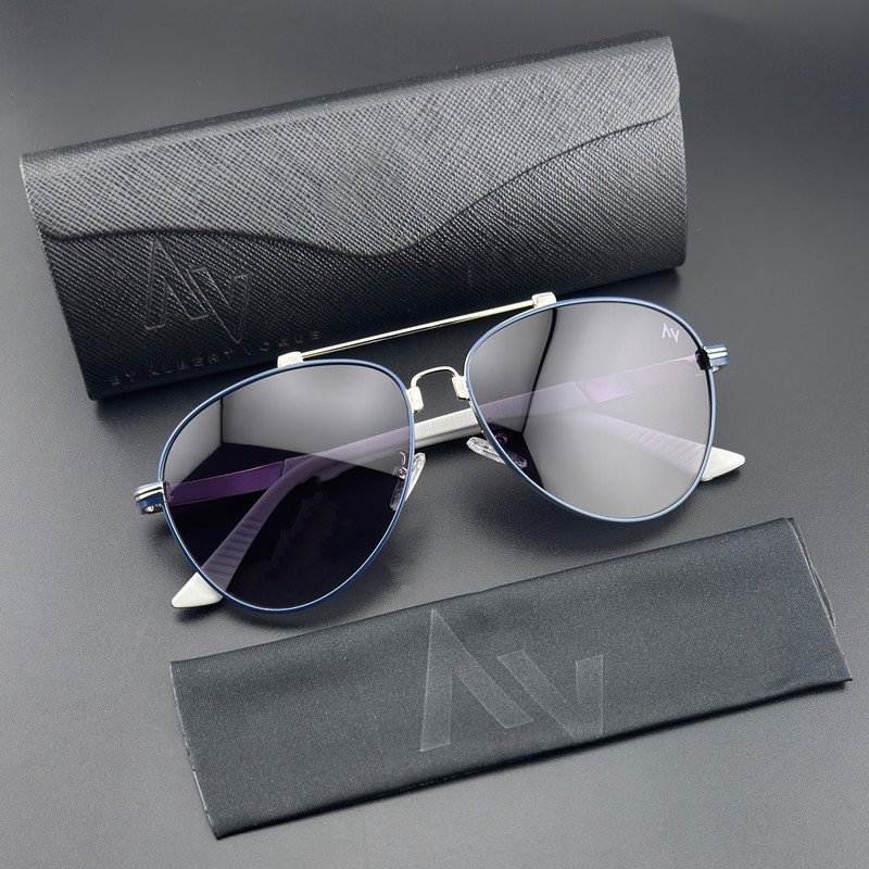عینک آفتابی خلبانی پلاریزه آلبرت وگ مدل JS8528C05-P120 Polarized Flex