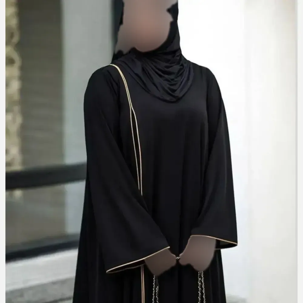 عبای زنانه مدل لی لی جنس الیزه رنگ مشکی سایز 38 تا 50