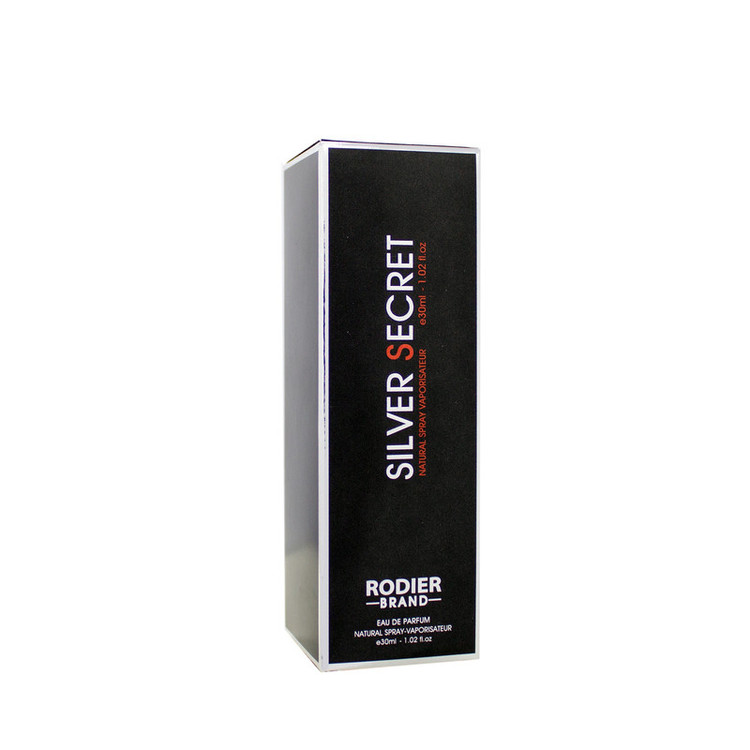 عطر جیبی مردانه رودیر مدل Silver Secret حجم 30 میلی لیتر
