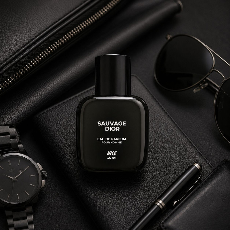 عطر جیبی مردانه نایس پاپت مدل Sauvage NEW با رایحه تلخ حجم 35 میلی لیتر