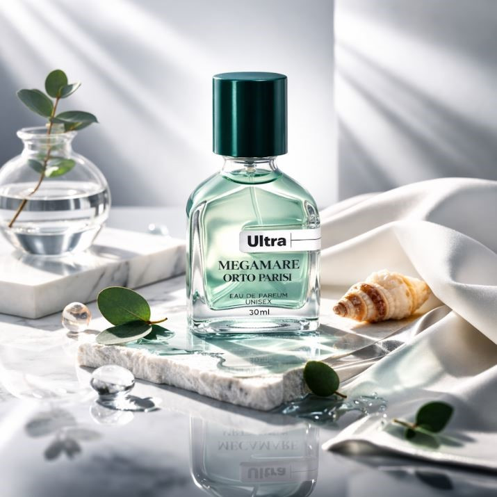 عطر جیبی اولترا ویرچوآل مدل Megamare Orto Parisi با رایحه خنک حجم 30 میلیلیتر