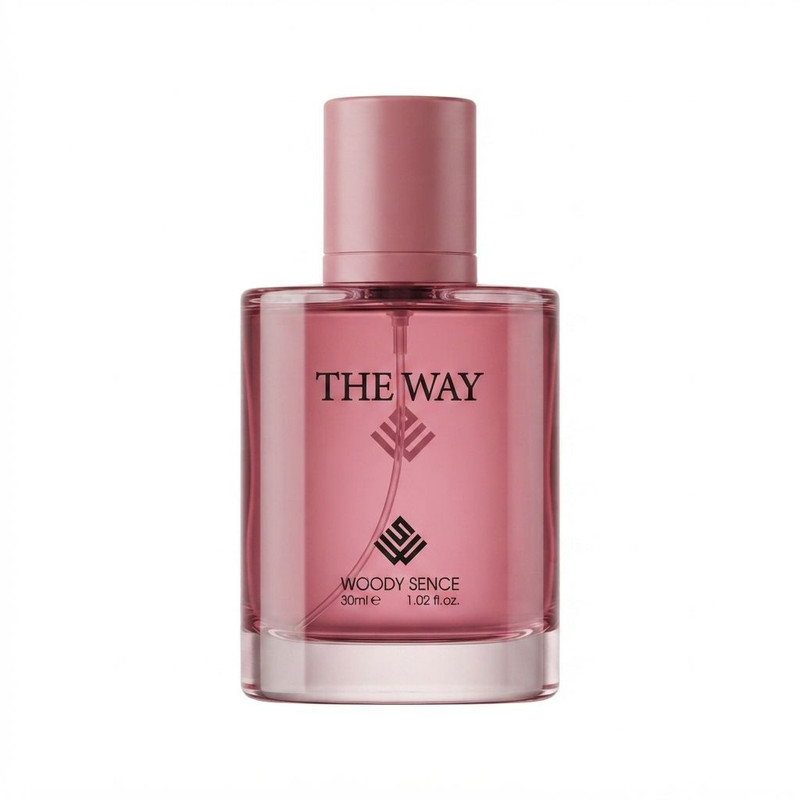 عطر جیبی زنانه وودی سنس مدل The Way با رایحه شیرین و گلی حجم 30 میلیلیتر