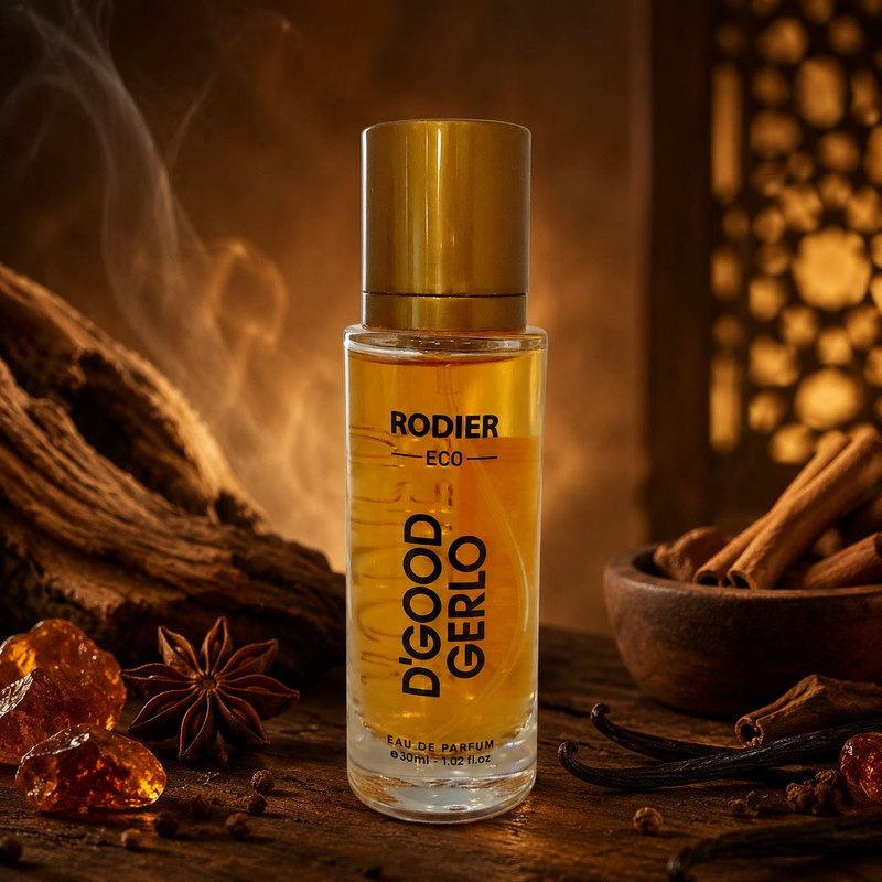 عطر جیبی زنانه رودیر مدل D'Good Gerlo با رایحه تلخ و گلی حجم 30 میلیلیتر