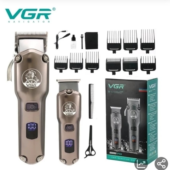 ست ماشین اصلاح وی جی آر مدل V-675