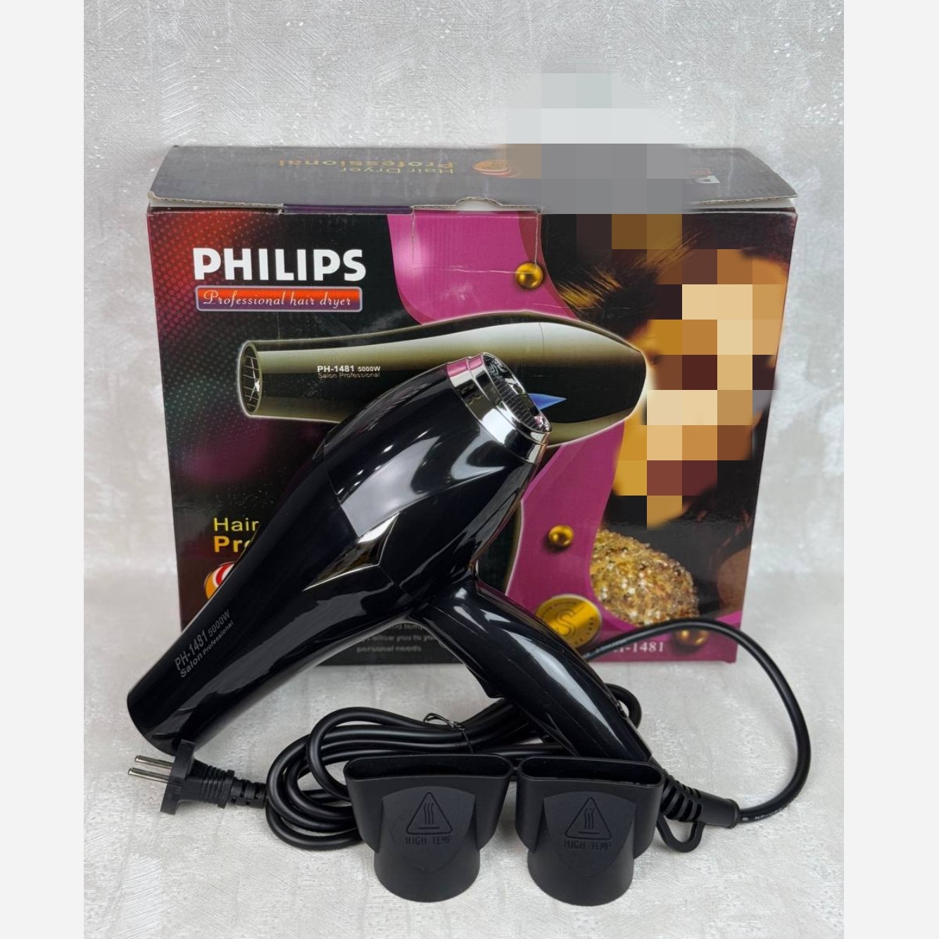 سشوار فیلیپس مدل PH-1481 با موتور قدرتمند و فناوری یونیک.