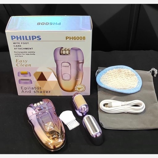 اپیلاتور و شیور 3 کاره فیلیپس مدل PH6008 کارایی دستگاه 3 کاره (اپیلاتور، شیور، سنگ پا