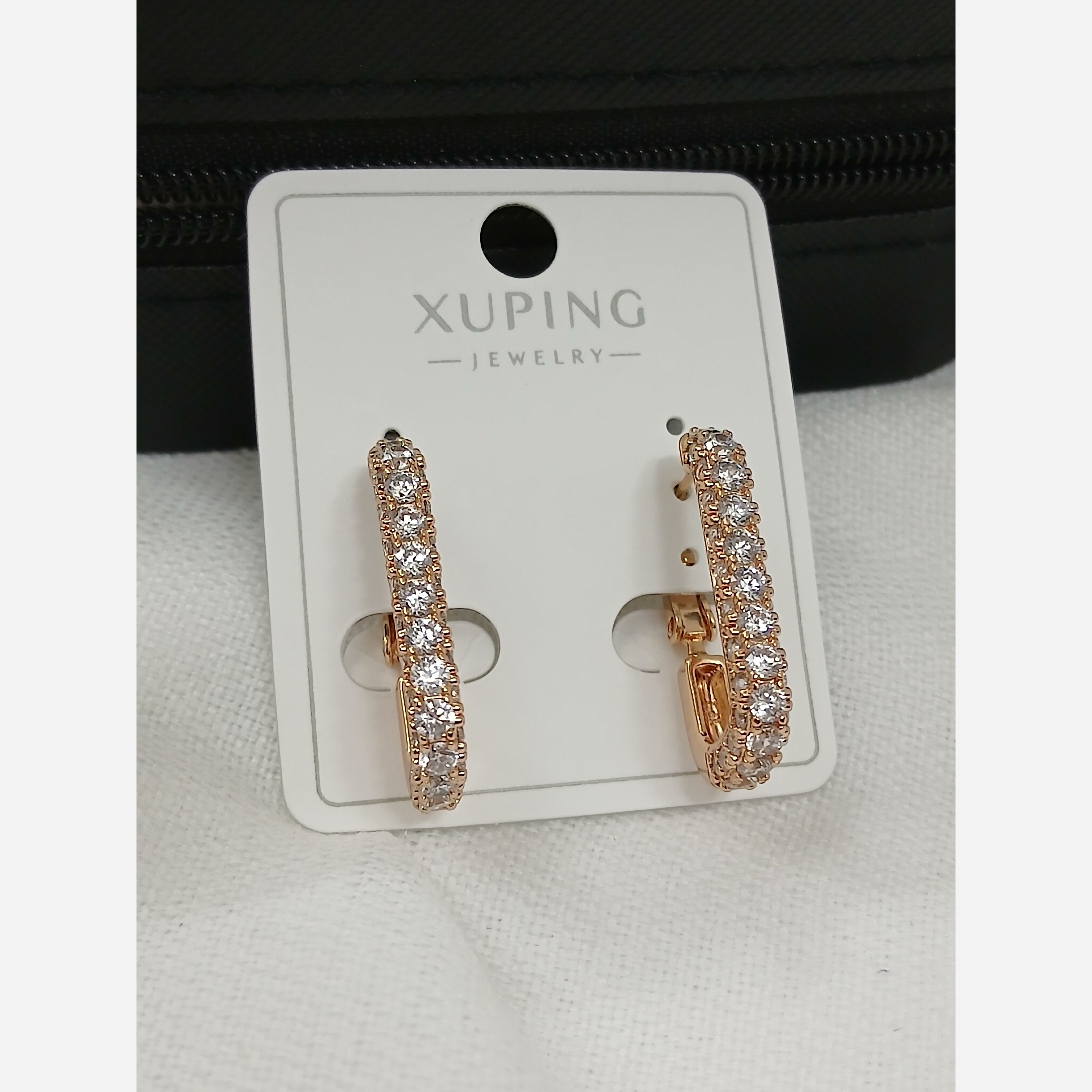 گوشواره ژوپینگ اصلی نگین دار خاص زنانه