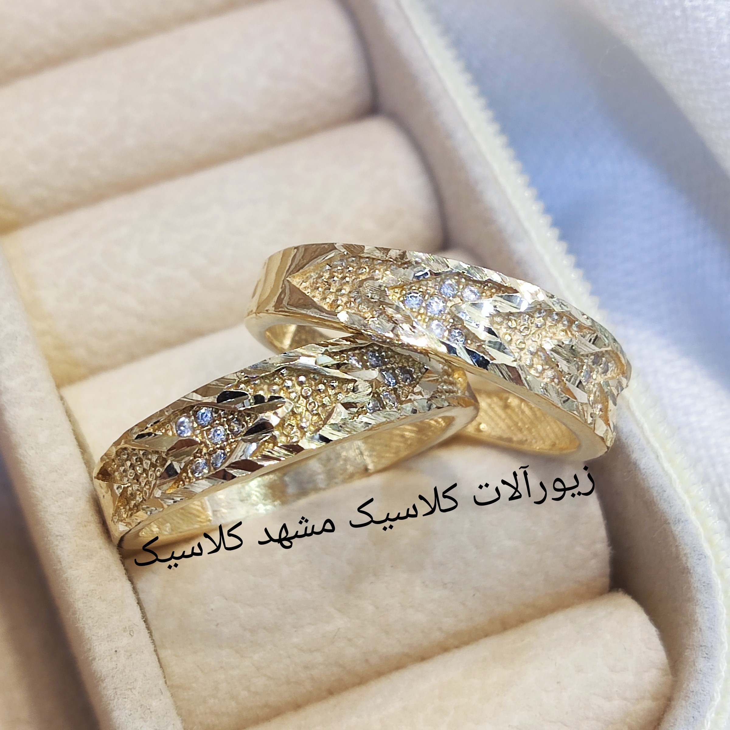 حلقه ست طلا روس پر کار خفن طرح طلا