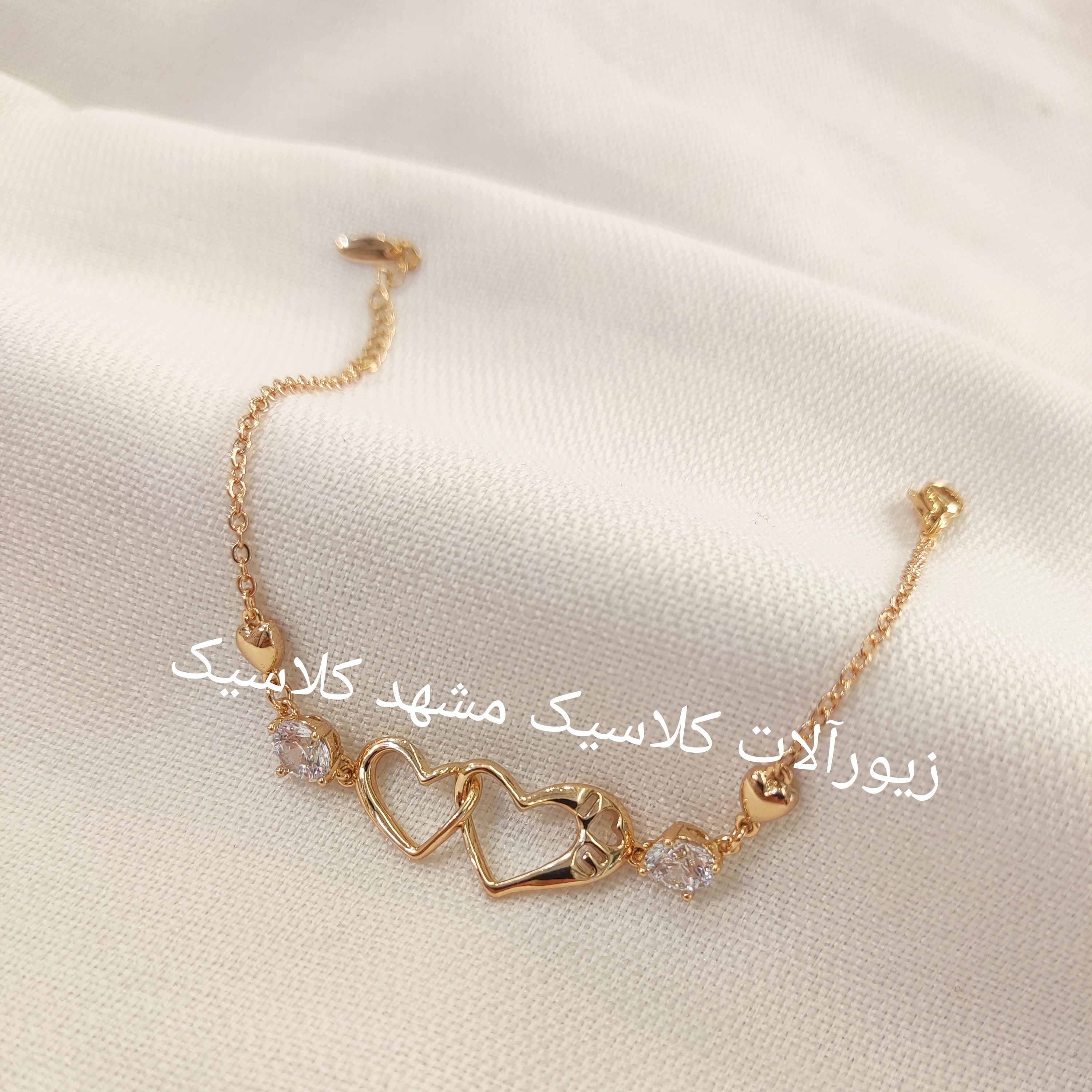 دستبند ژوپینگ ظریف طلایی