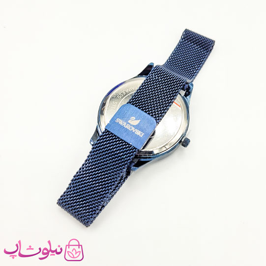 ساعت مچی سواروسکی زنانه موتور ژاپن مدل آبی کیفیت مستر کد 1800