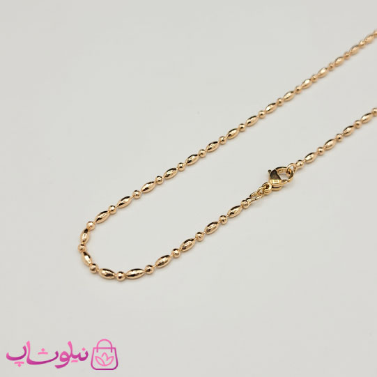 زنجیر زنانه ژوپینگ طول 45 سانت عرض 1.5 میل کد 4991