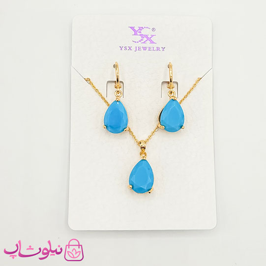 نیم ست زنانه YSX مدل آبی فیروزه ای کد 5991