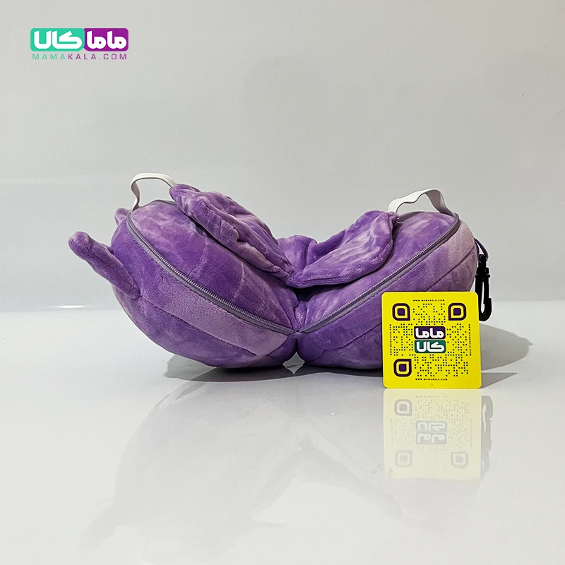 چشم بند بالشتی عروسکی مدل کرومی بنفش