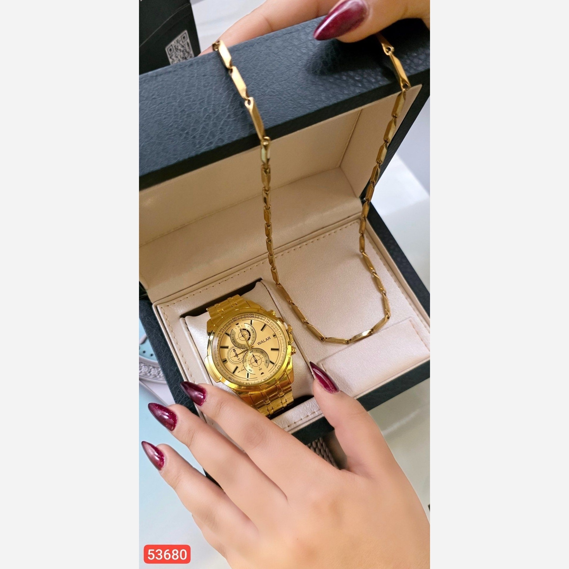 ست ساعت و گردنبند مردانه