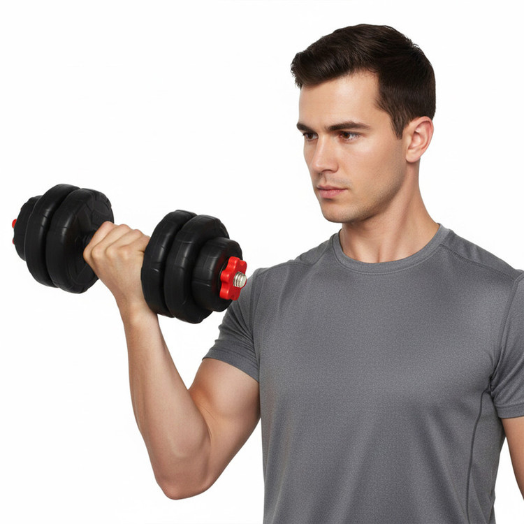 دمبل متغیر قابل تنظیم وزن 5 کیلوگرم رادیس فیت مدل DVP-5Mix OH