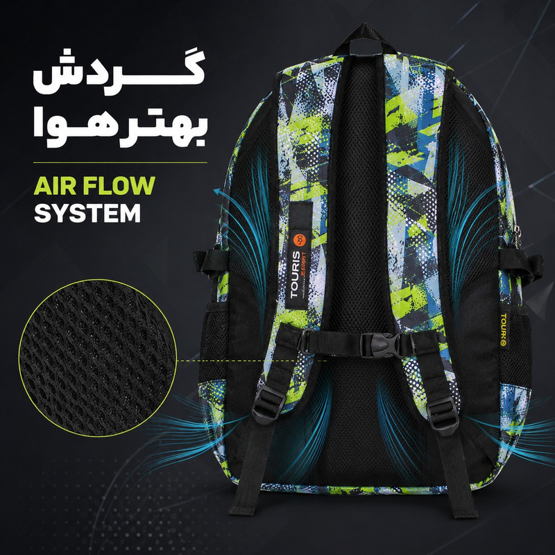 کوله پشتی توریث مدل FD-1540 به همراه جامدادی