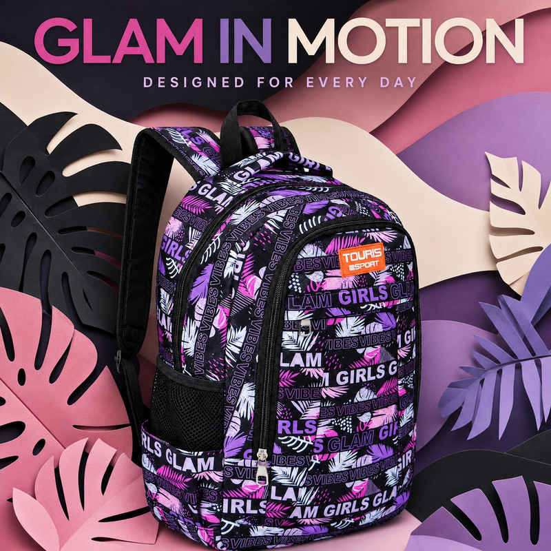 کوله پشتی توریث مدل PU-150020 به همراه جامدادی