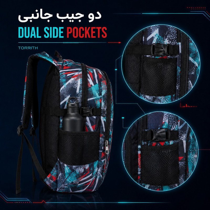 کوله پشتی توریث مدل GFP-150040 به همراه جامدادی