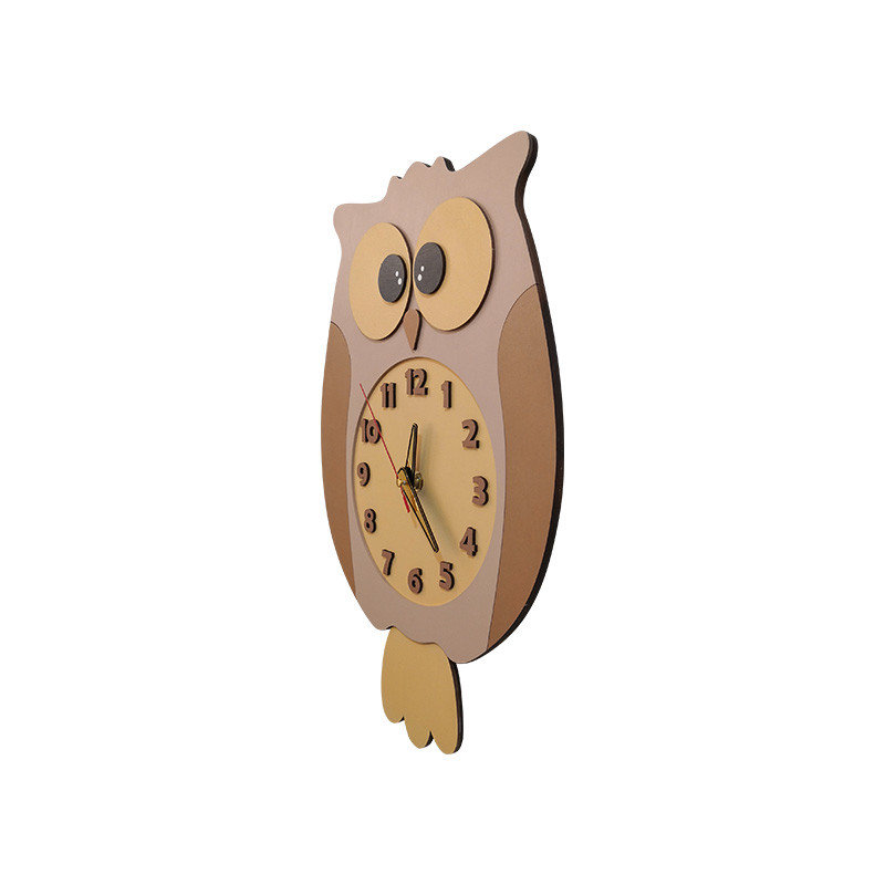 ساعت دیواری کودک طرح جغد مدل MC052-H
