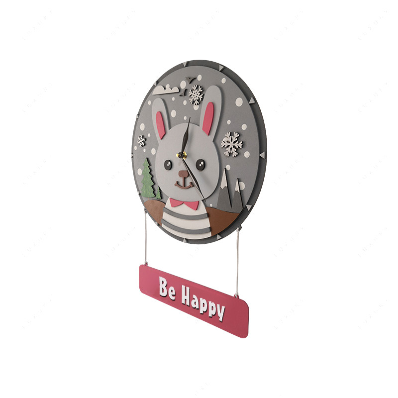 ساعت دیواری کودک مدل Mkids43-Rabbit