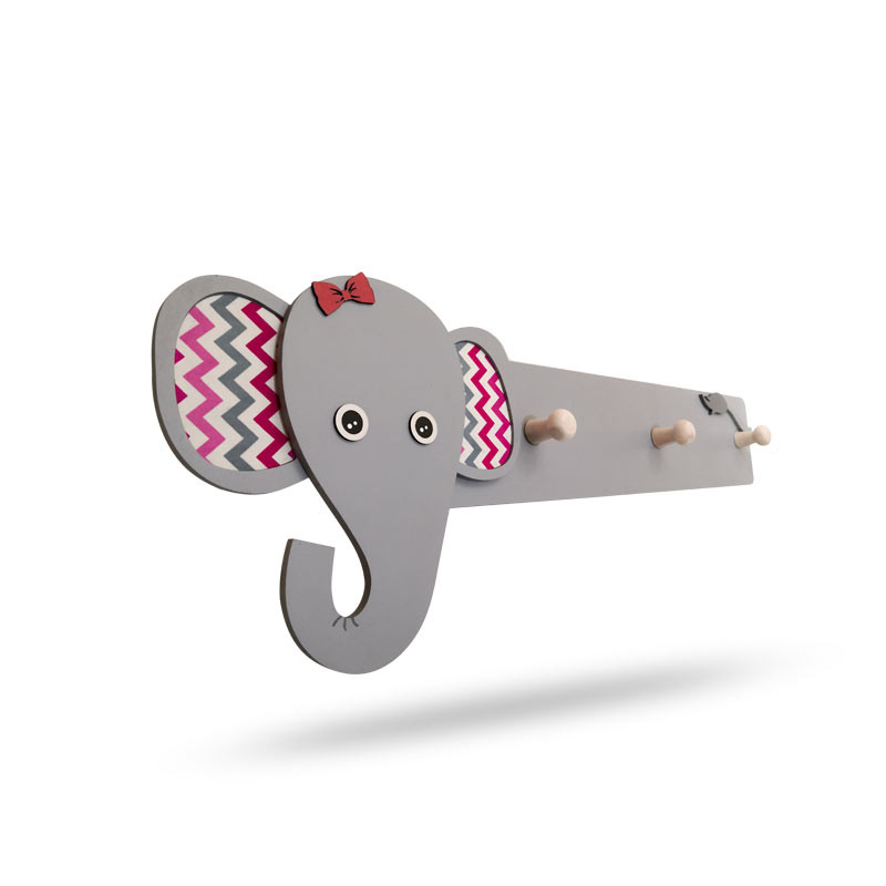 آویز لباس کودک طرح فیل مدل MKids58-A