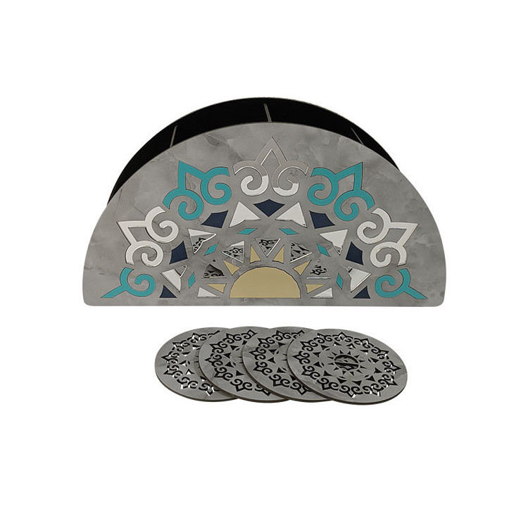 جعبه پذیرایی طرح لاکچری باکس مدل MK001-B-D مجموعه 5 عددی