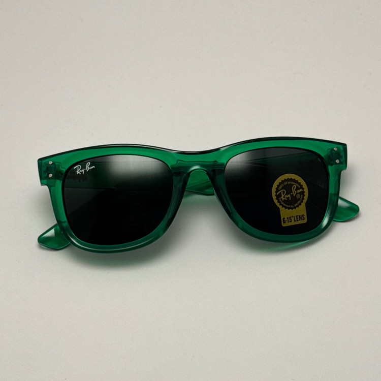 عینک آفتابی ریبن ویفرر شیشه سنگ سبز به همراه پک کامل ریبن Rayban WAYFARER RB 0502S (ارسال رایگان)