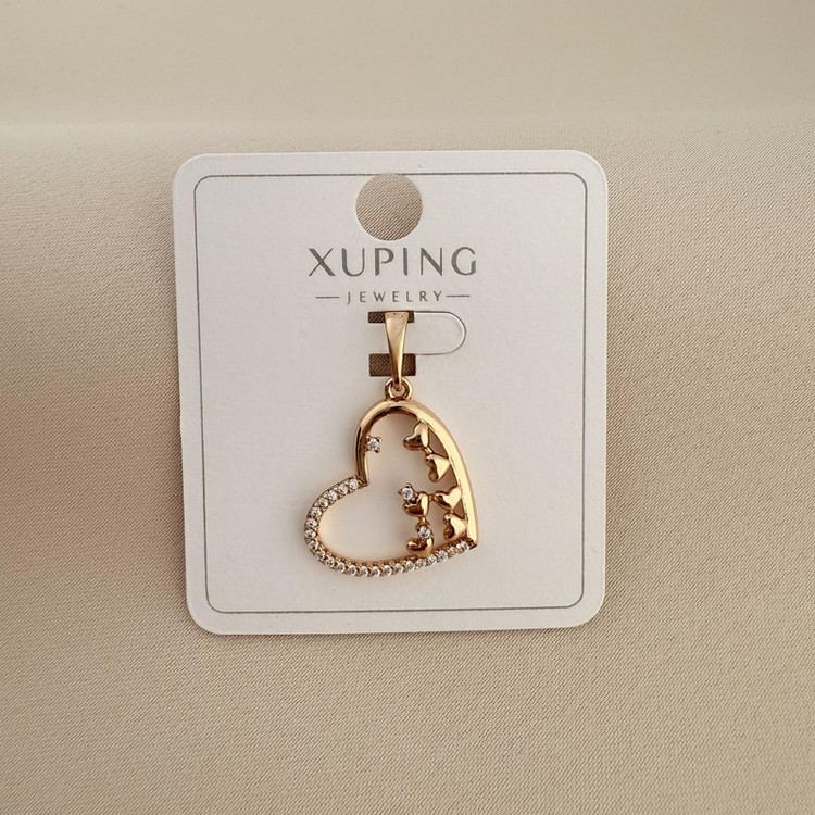 آویز گردنبند طرح قلب ژوپینگ مدل X001058403