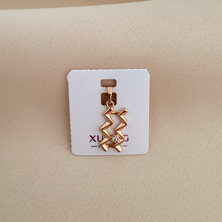 آویز گردنبند زنانه طرح زیگزاگ ژوپینگ مدل X000877944