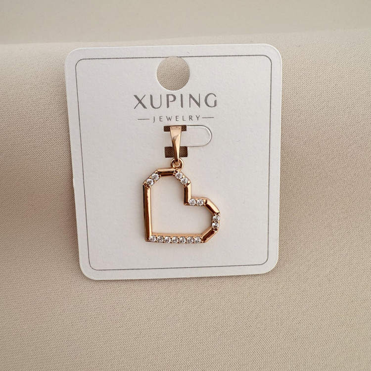 آویز گردنبند زنانه طرح قلب ژوپینگ مدل X000895928