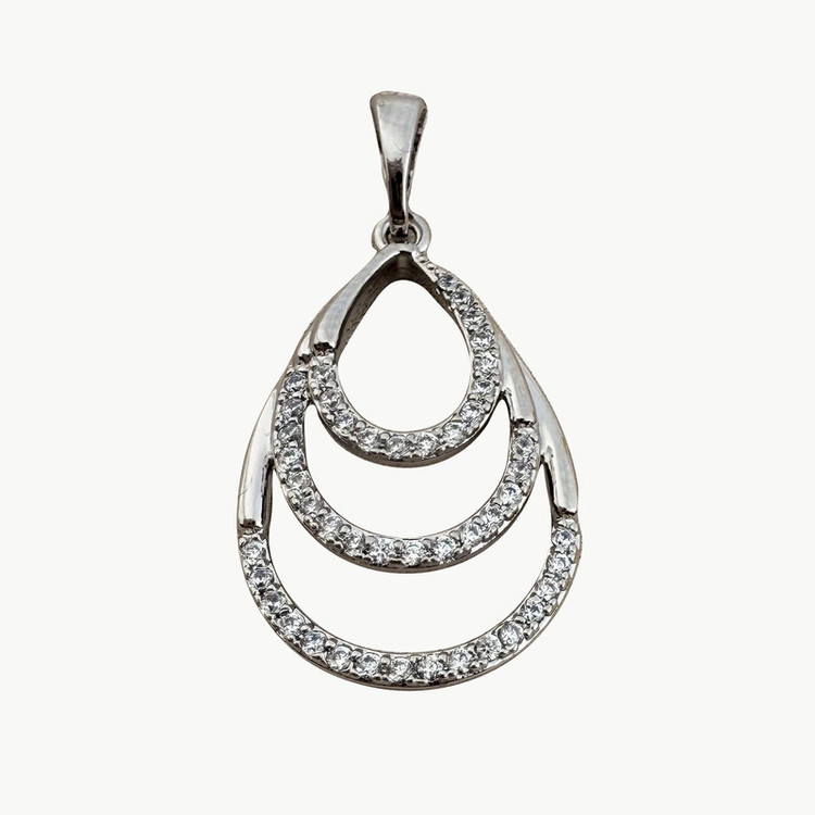 آویز گردنبند طرح اشک ژوپینگ مدل X001103963