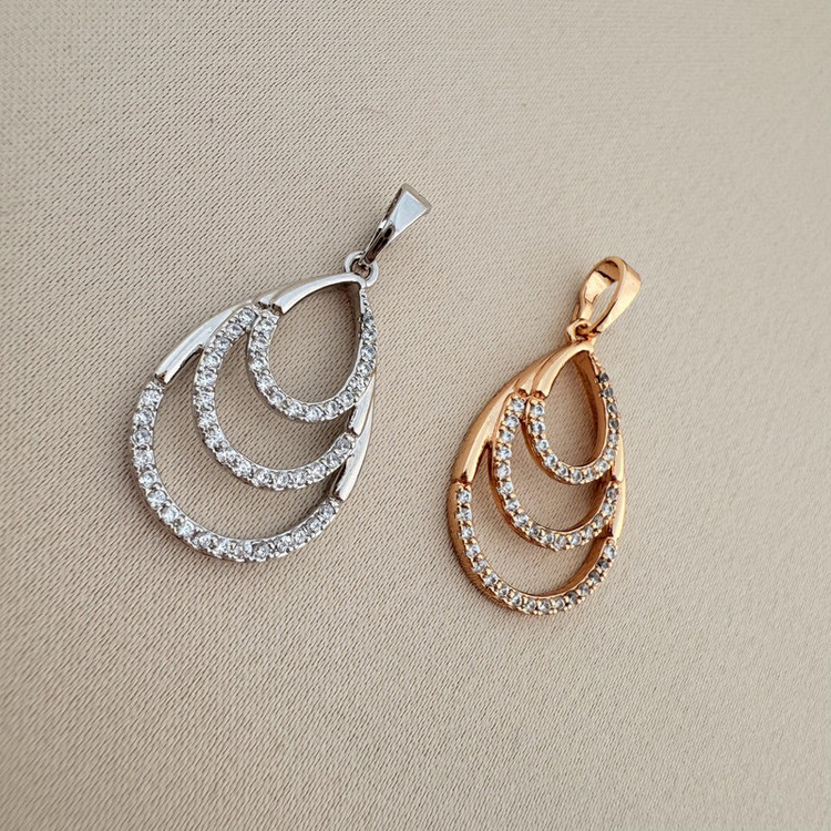 آویز گردنبند طرح اشک ژوپینگ مدل X001103963